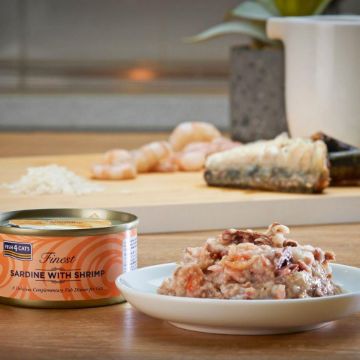 Fish4Cats Cans Sardine with Shrimp 70g tin - Case of 10