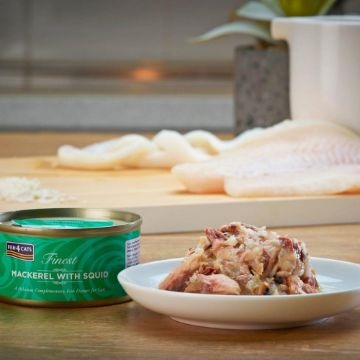 Fish4Cats Cans Mackerel with Squid 70g tin - Case of 10