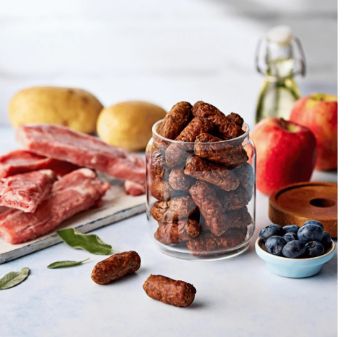 Naturo Dog Treats Pork & Apple Sausages 70g - Case of 8