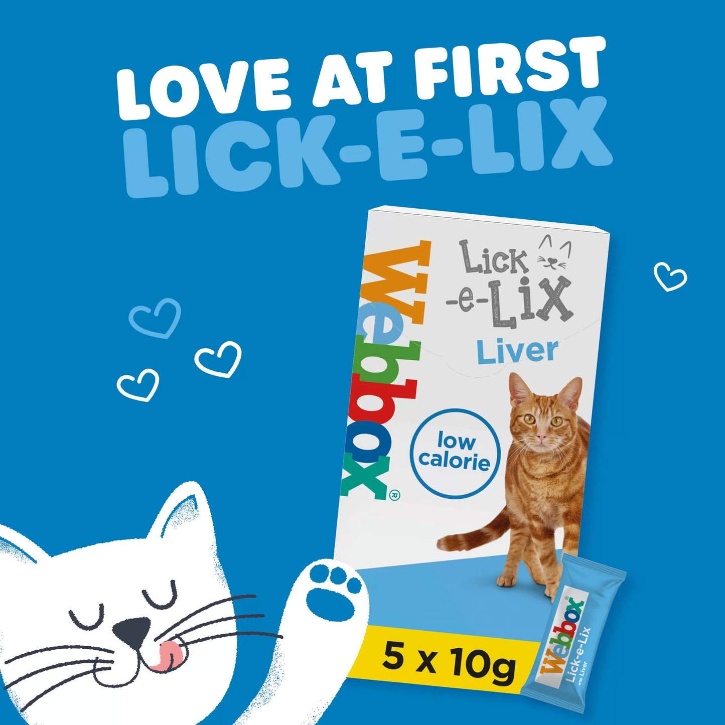 Webbox Lick E Lix Cream Liver 10g - Pack of 5