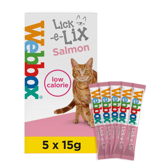 Webbox Lick E Lix Salmon 15g - Pack of 5