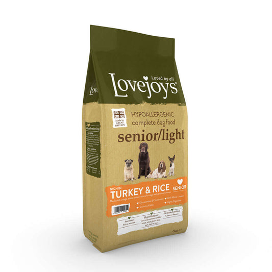 Lovejoys Senior/Light Turkey  Hypoallergenic Complete  Dog Food