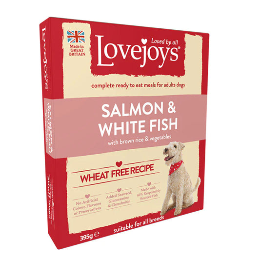 Lovejoys Adult Wet Tray Salmon and White Fish 10 x 395g