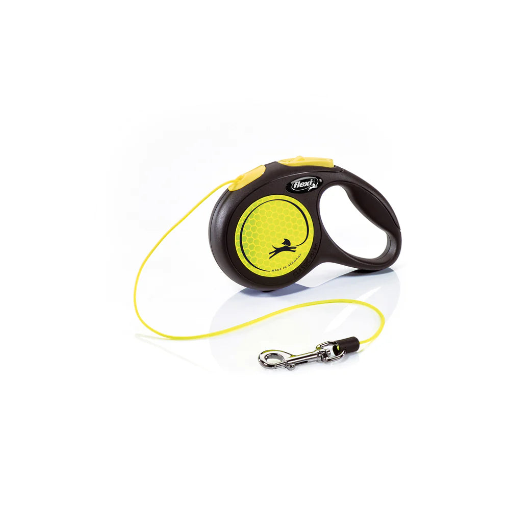 Flexi New Neon Cord Dog Lead Yellow