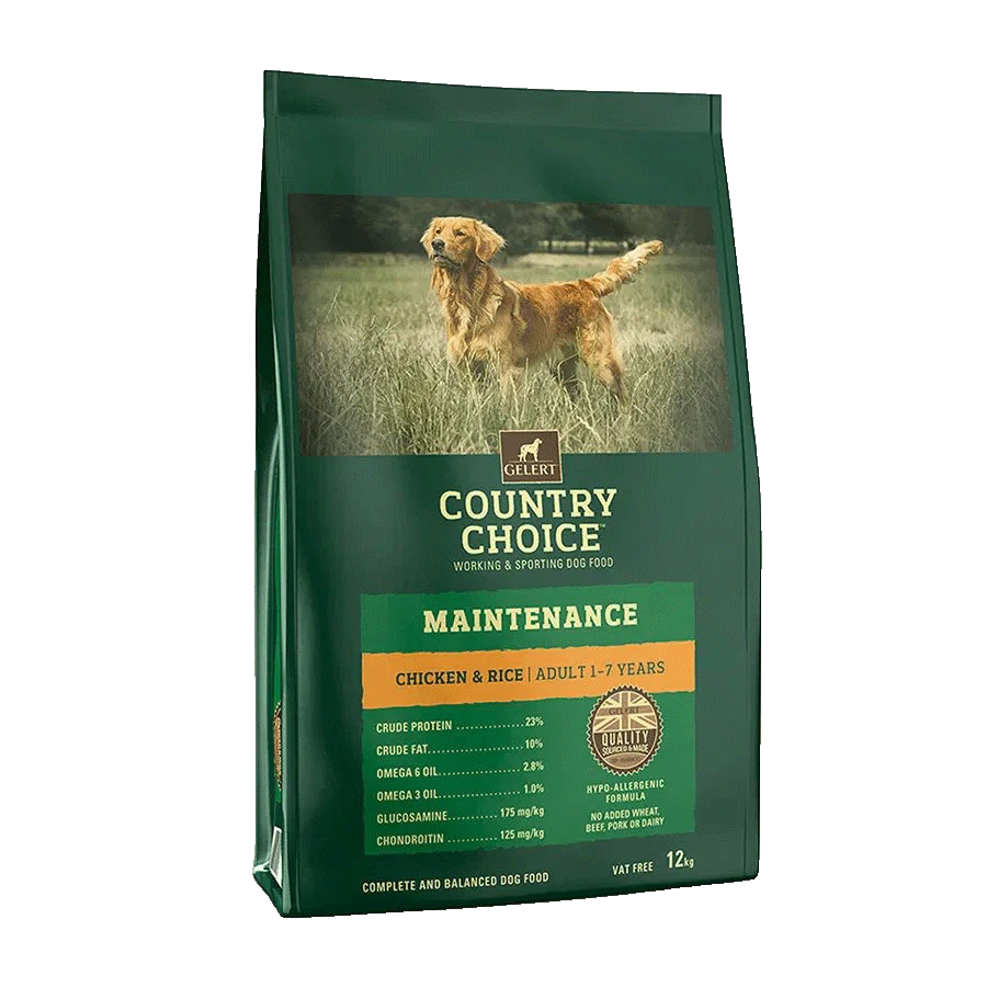 Gelert Adult Dog Country Choice Maintenance Chicken & Rice 12kg