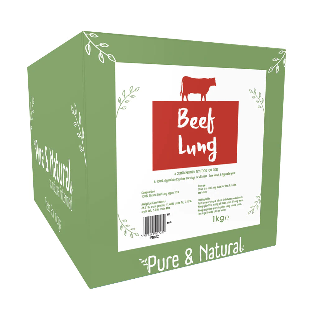 Pure & Natural Beef Lung 12cm
