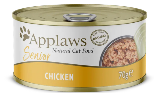 Applaws Senior Cat Can - Chicken 70g -  Case of 24