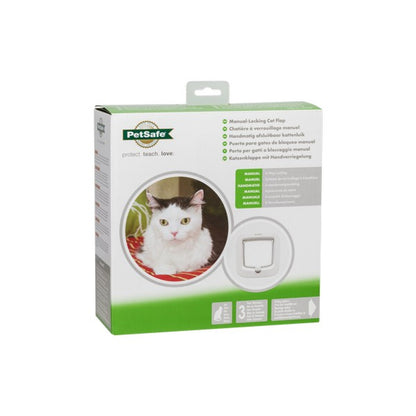PetSafe Manual Locking Cat Flap White