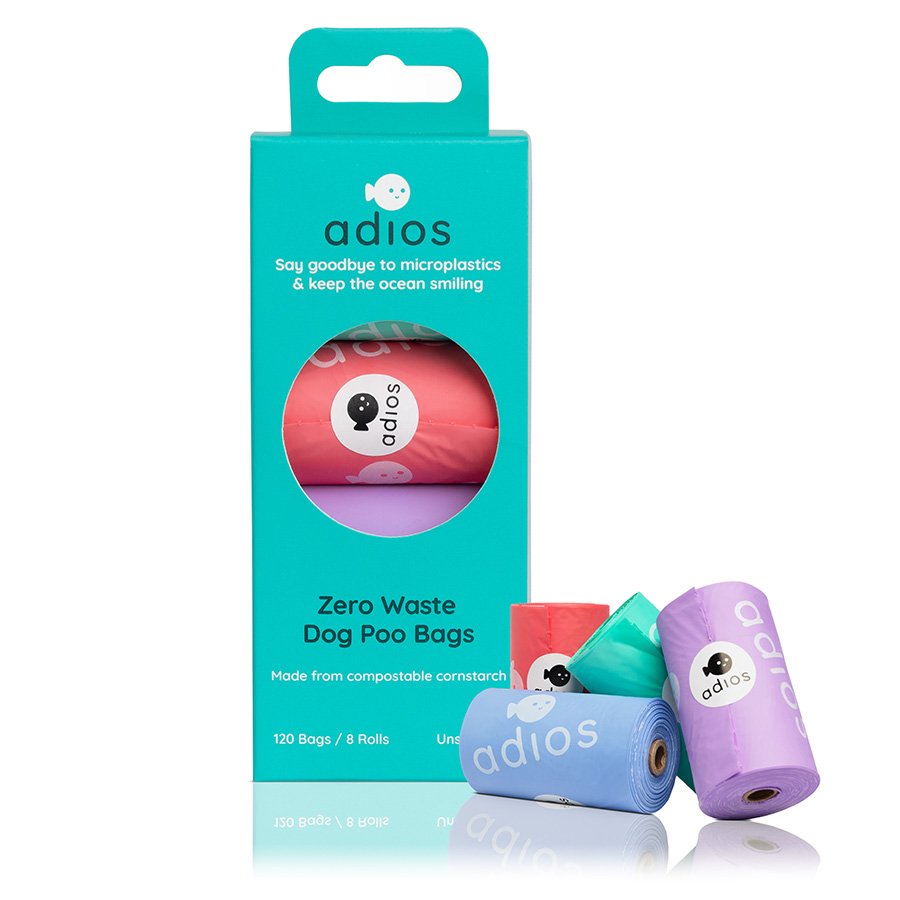 Adios Zero Plastic Poo Bags Rainbow Rolls
