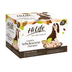 Hilife Its Only Natural Luxury Wholesome Hamper Dog Food Pouches 18 x 100g