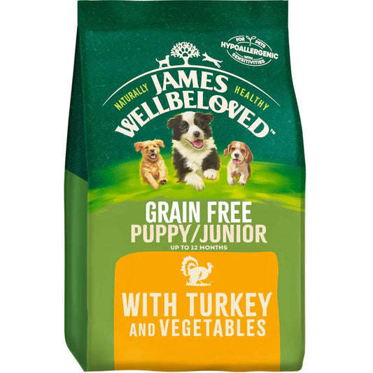 James Wellbeloved Turkey & Veg Grain Free Puppy 1.5kg