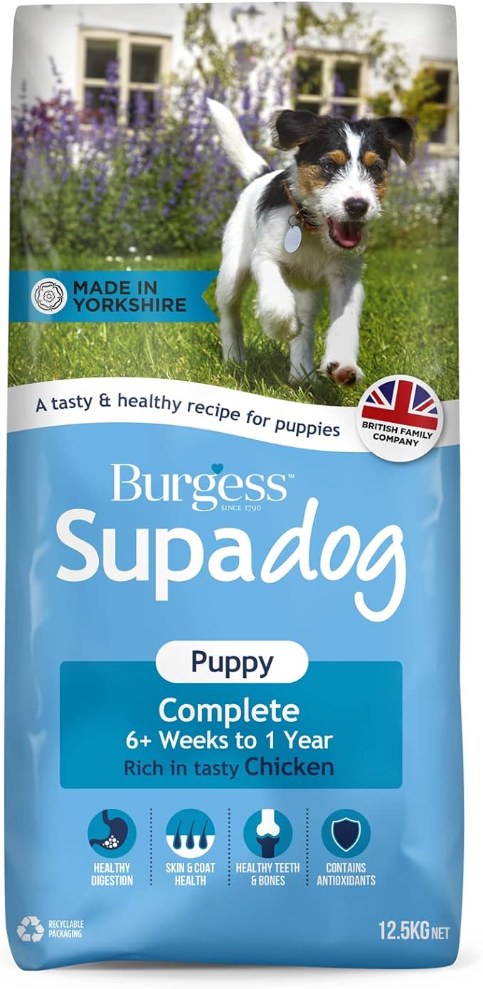 Burgess Supadog Puppy Chicken 12.5KG - Buy 2 SAVE 5%