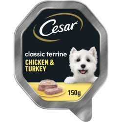 Cesar Foil Tray Classics Terrine with Chicken & Turkey 14 x 150g
