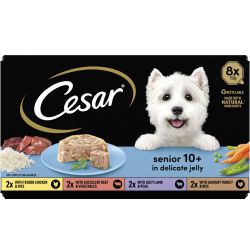 Cesar Senior 10-Yrs Plus In Delicate Jelly 8 x 150g