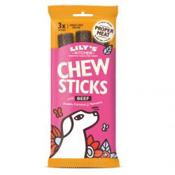 Lily's Kitchen Adult Dog Chew Sticks Beef 120g