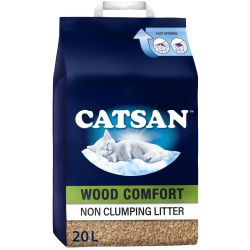 Catsan Wood Comfort Non Clumping Cat Litter 20 Litre