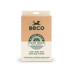 Beco Poop Bags Compostable with Handles 96 Bags