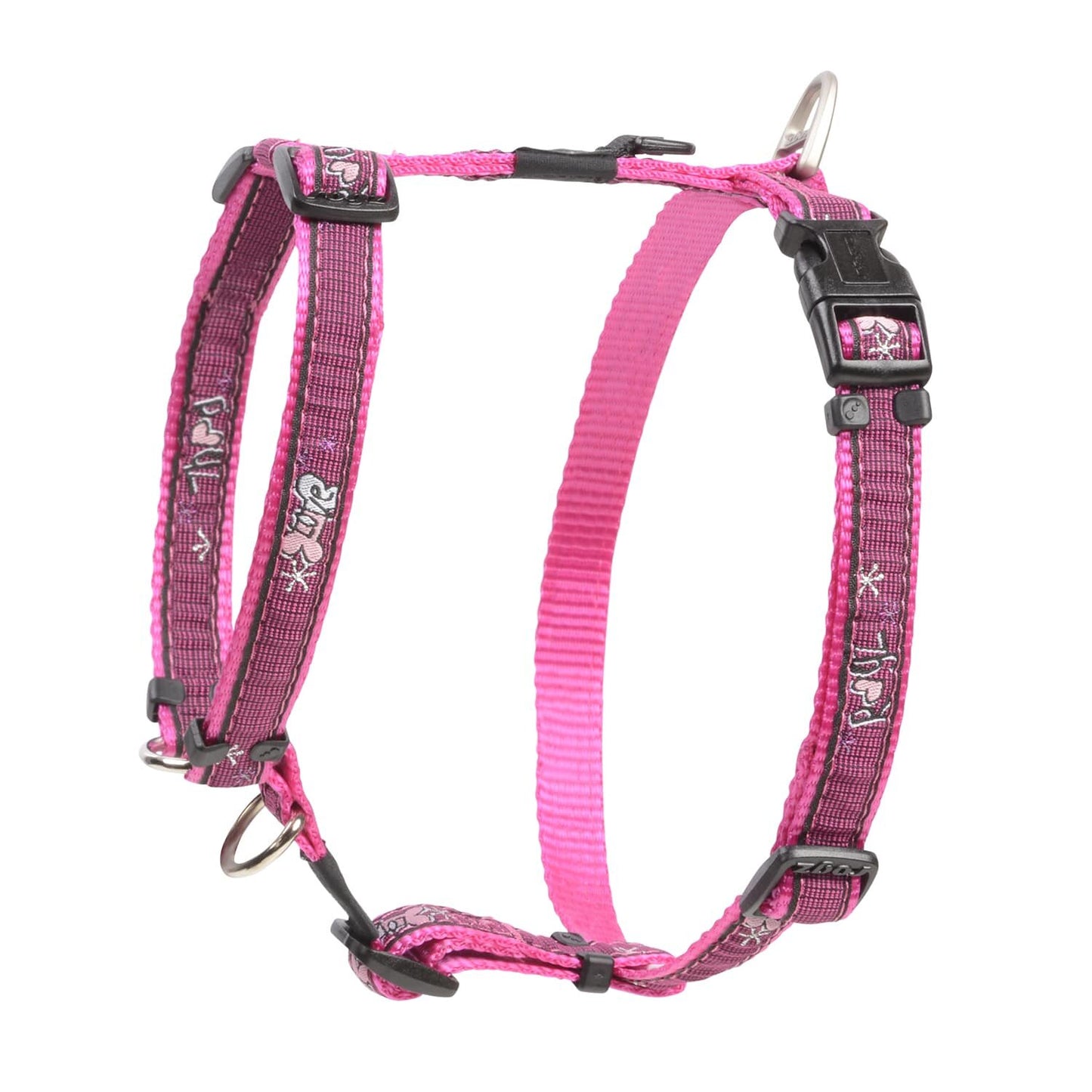 Rogz Fancy Dress Classic Harness Pink Love