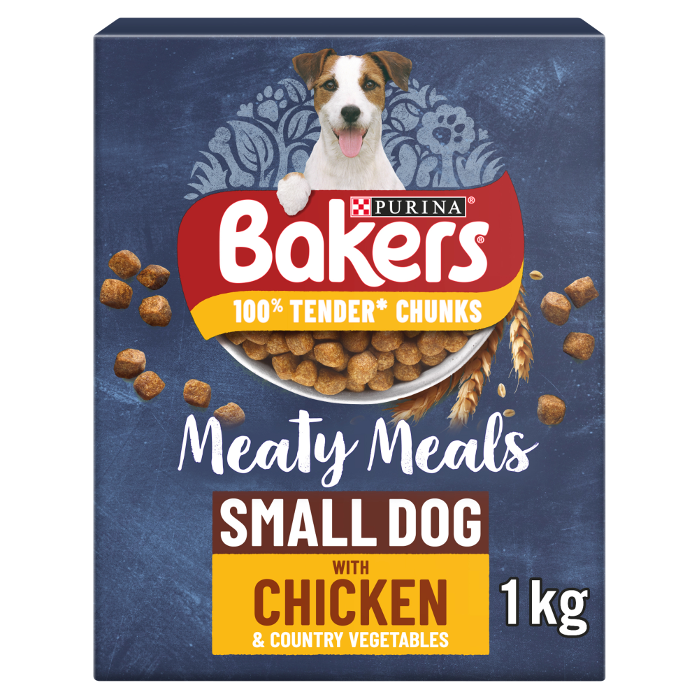 Bakers Complete Small Dog Meaty Meals Chicken 1kg - Case of 5