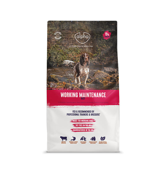 Alpha Adult Worker Maintenance with Beef & Rice 15kg