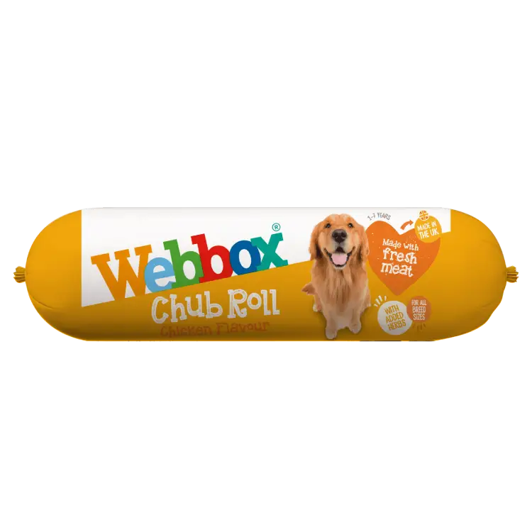 Webbox Chicken Chub Roll Wet Dog Food 15 x 720g