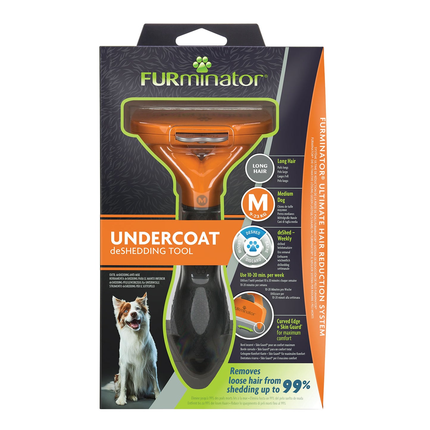 Furminator Undercoat DeShedding Tool for Long Hair Dog