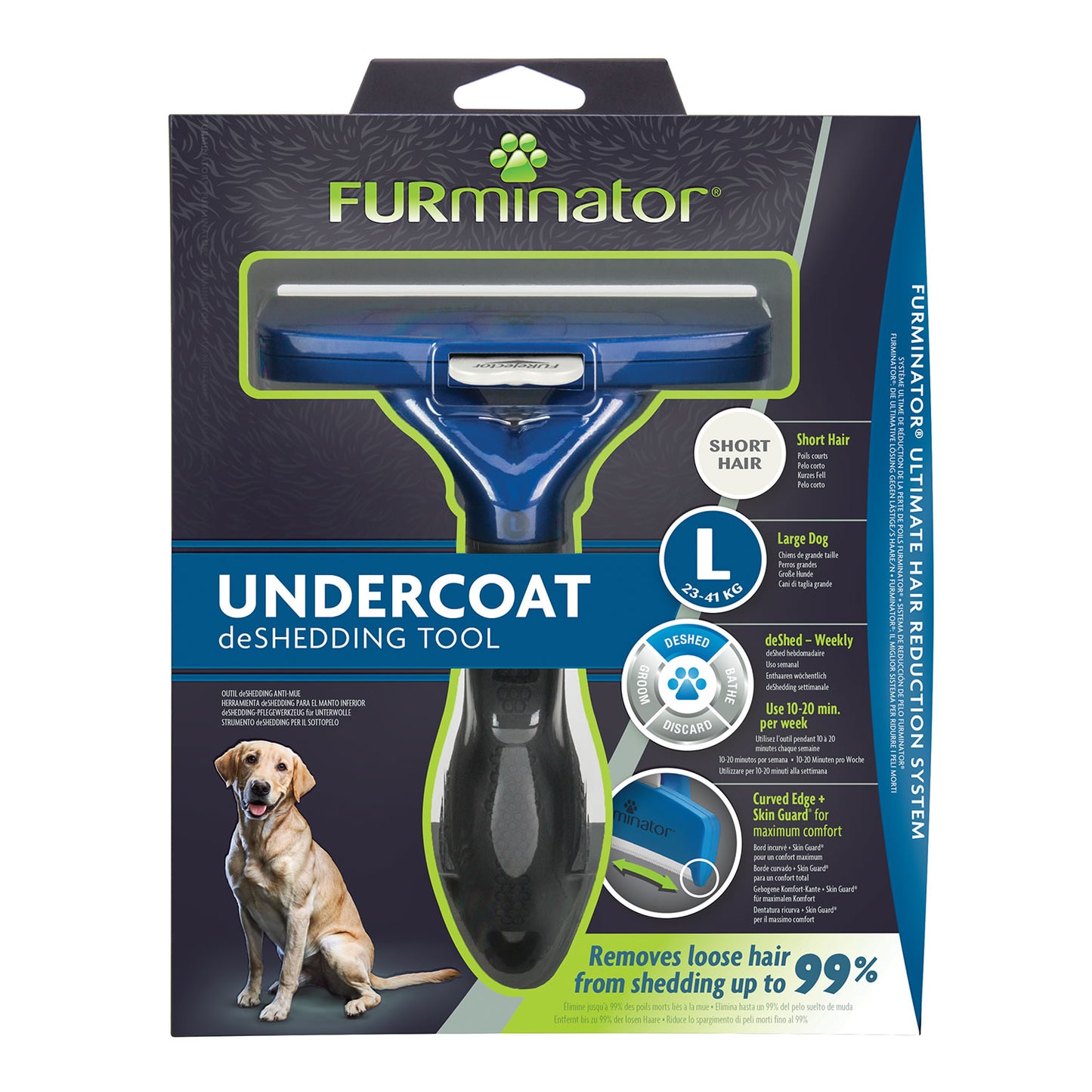 Furminator Undercoat DeShedding Tool for Short Hair Dog