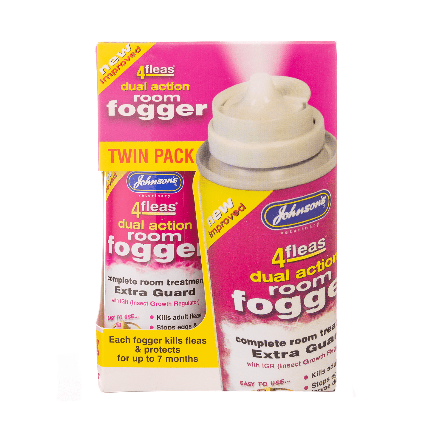 Johnson's 4-Fleas Extra Guard Fogger 100ml Twin Pack