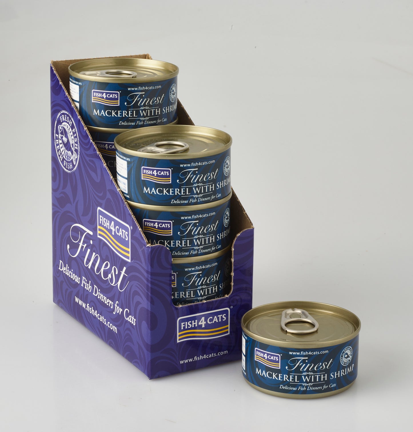 Fish4Cats Cans Mackerel with Shrimp 70g x 10