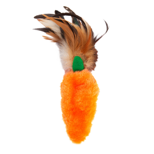KONG Cat Refillable Catnip Feather Top Carrot 17cm