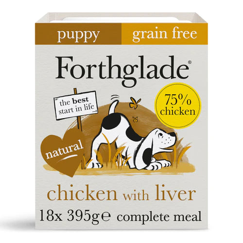 Forthglade Complete Puppy Grain Free Chicken, Liver & Veg 18 x 395g