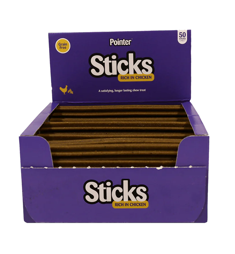 Pointer Sticks Rich in Chicken Grain Free - Case of 50