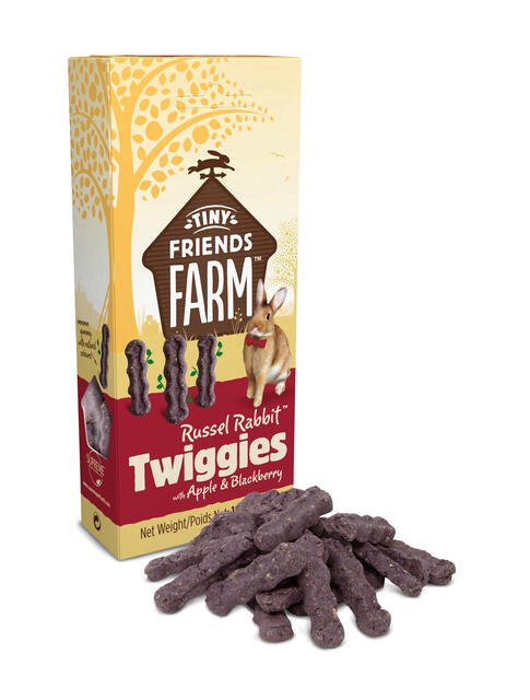 Tiny Friends Farm Supreme Russel Rabbit Twiggies Treats 100g - Case of 8