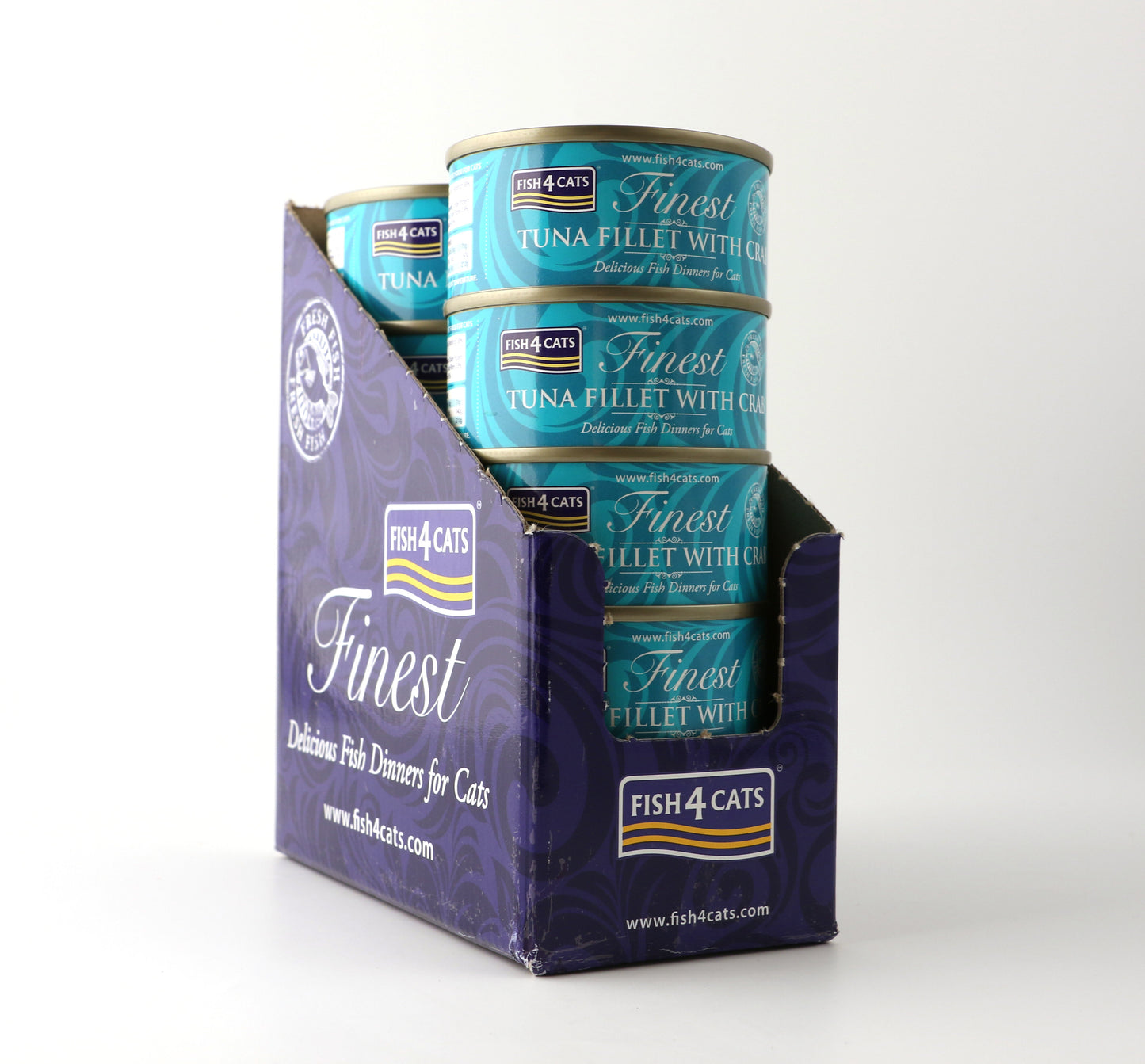 Fish4Cats Cans Tuna Fillet with Crab 70g x 10