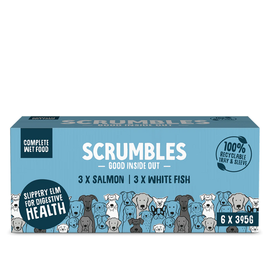 Scrumbles Wet Dog Food Fish Variety Pack 6 x 395g