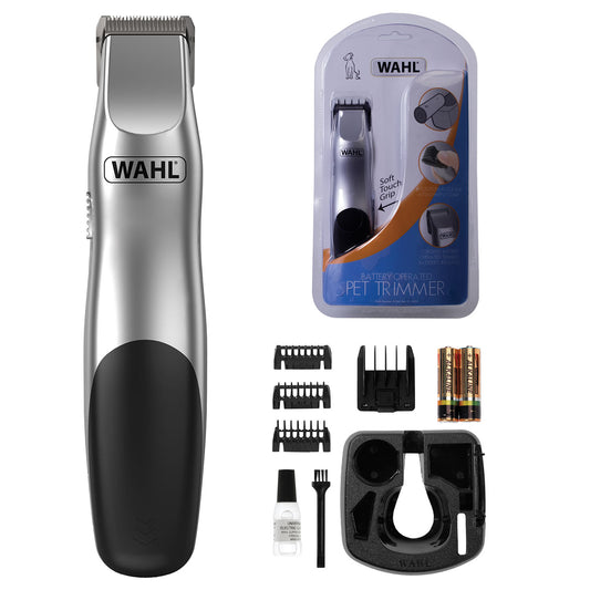 Wahl Battery Pet Trimmer Silver and Black