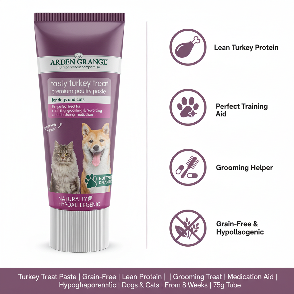 Arden Grange Tasty Turkey Treat Paste Infographic