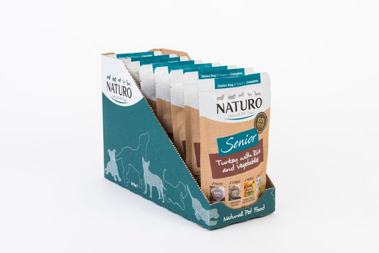 Naturo Pouch Senior Turkey & Rice with Vegetables 150g - Pack of 8
