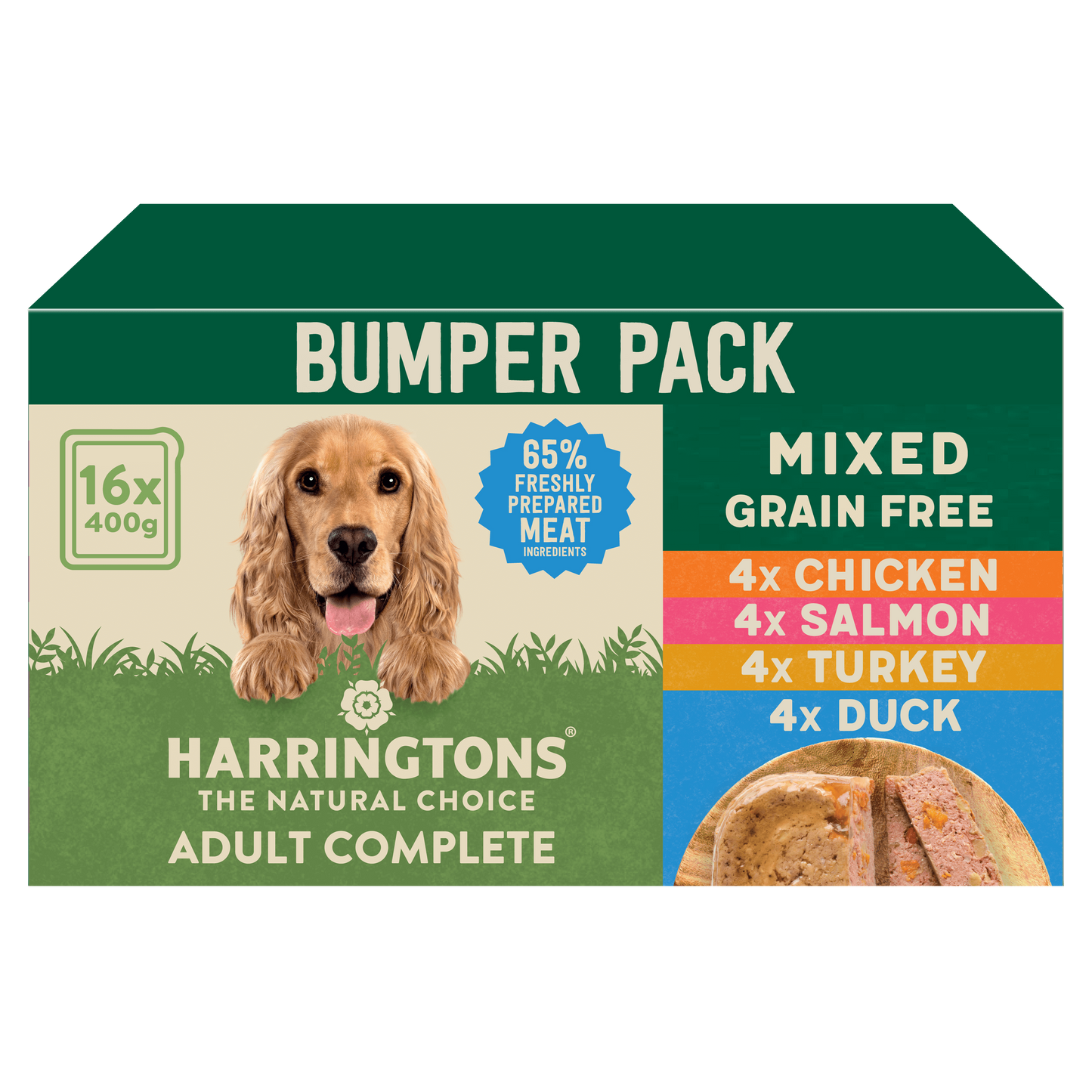 Harringtons Mixed Wet Dog Food Trays Multi Pack 16 x 400g