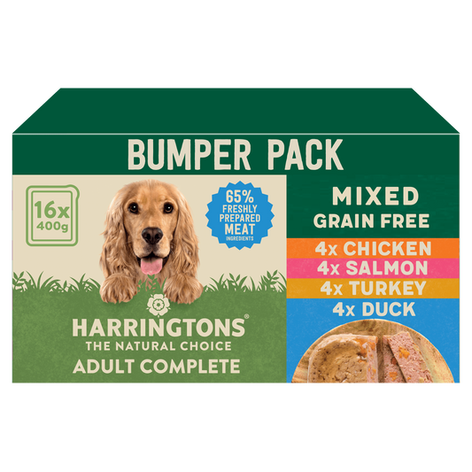 Harringtons Mixed Wet Dog Food Trays Multi Pack 16 x 400g