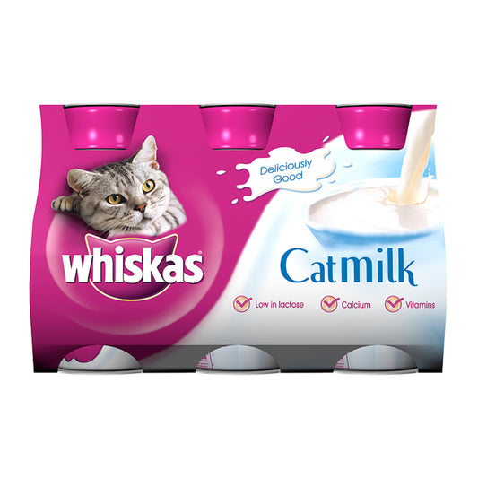 Whiskas Milk Plus 3 x 200ml 5 Pack