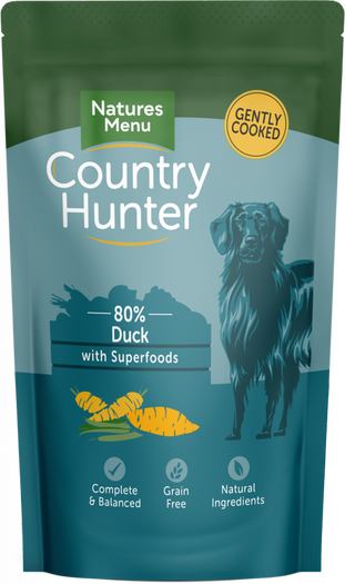 Country Hunter Dog Food Succulent Duck Pouch 6 x 150g