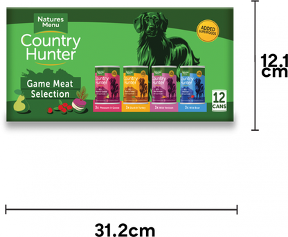 Country Hunter Game Meat Selection Multipack 12 x 400g