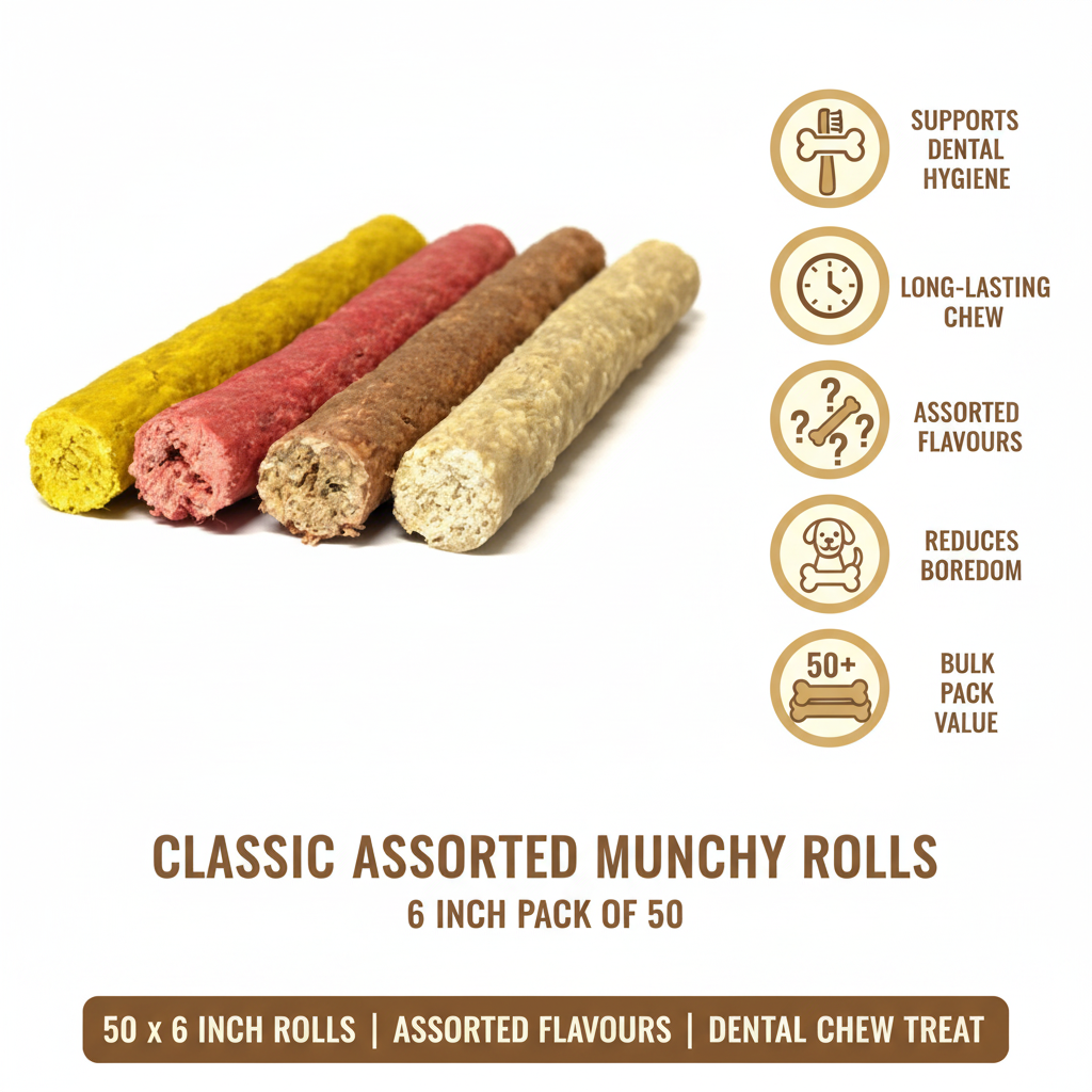 Classic Assorted Munchy Rolls 6 Inch Infographic