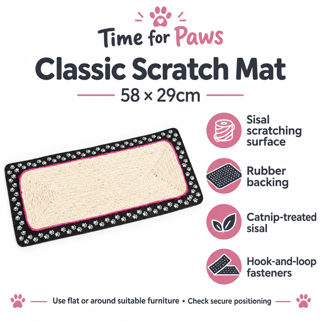 Classic Sisal Scratch Mat infographic