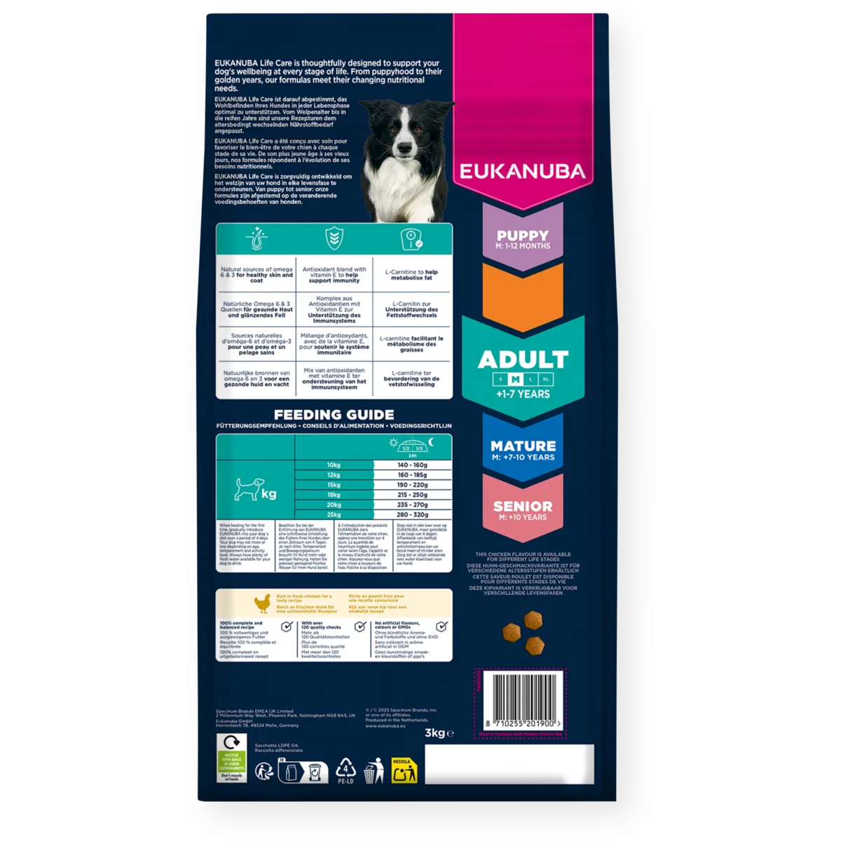 Eukanuba Adult Medium Breed Fresh Chicken 12kg - Buy 2 Bags Save 5%