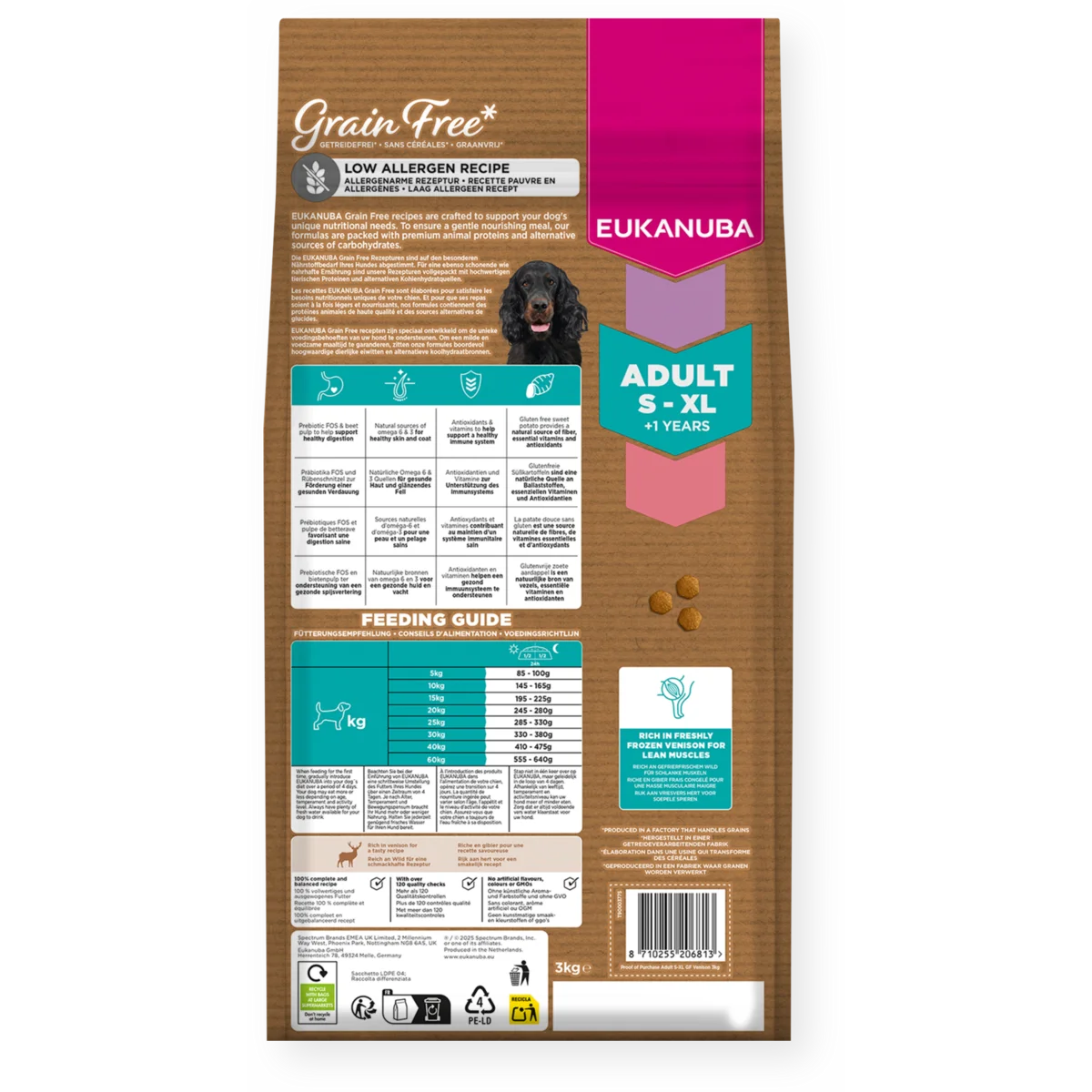 Eukanuba Adult Grain-Free Venison 12kg - Buy 2 Bags Save 5%