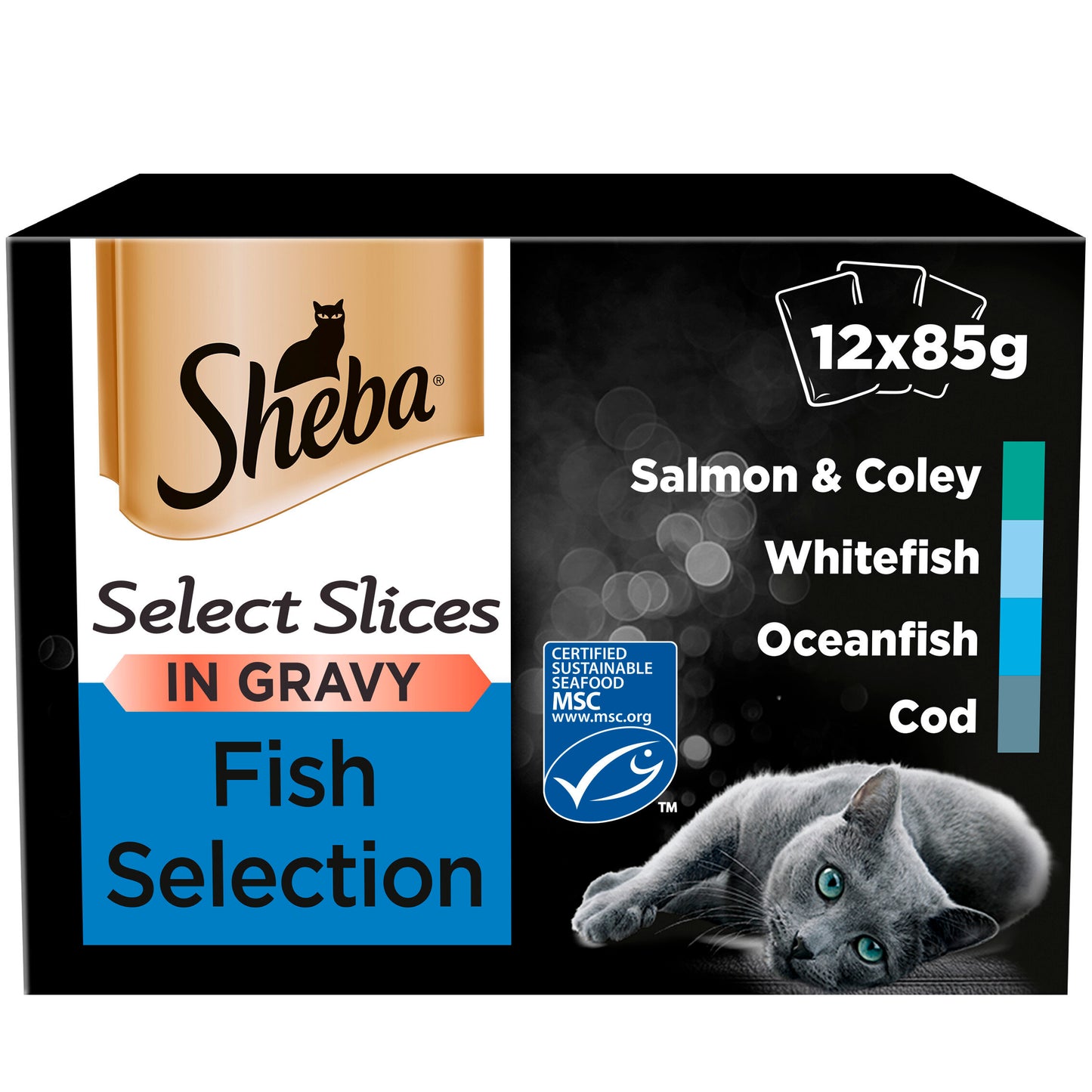 Sheba Select Slices Fish Collection In Gravy 12 x 85g - Case of 4