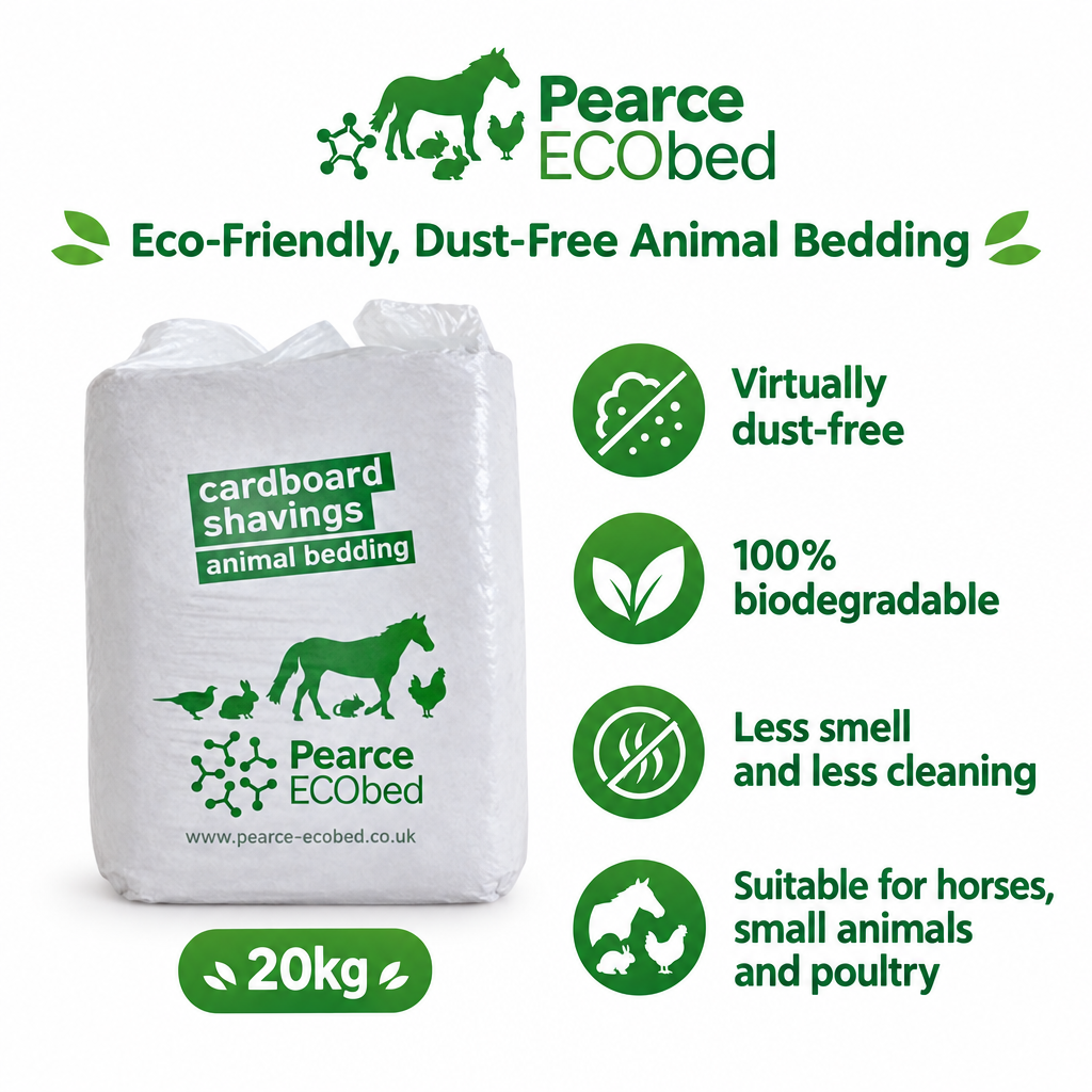 ECObed Cardboard Bedding Bale infographic