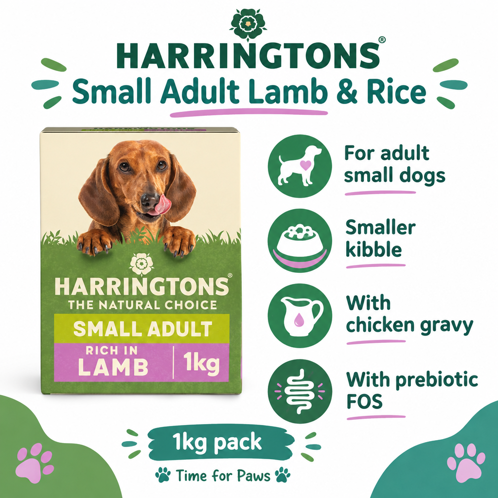 Harringtons Small Adult Lamb and Rice 1kg infographic